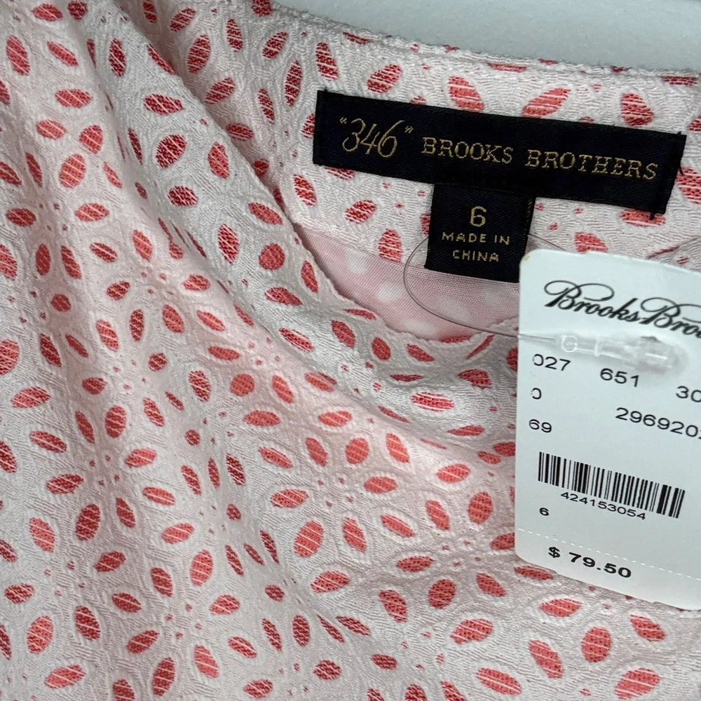 NWT Brooks Brothers Pink Eyelet Lace Skirt